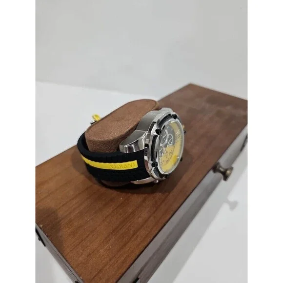 Invicta S1 Rally Men's Watch - 52.5mm, Black, Yellow Model 36429 New Unworn